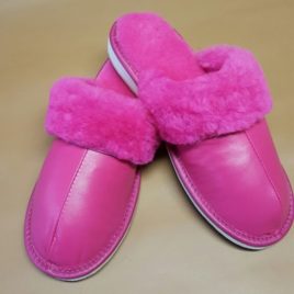chausson en cuir « céline »